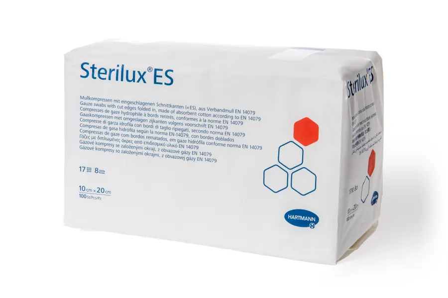 7882_GAZOVY KOMPRES STERILUX ES NESTERILNI 10X20CM 100KS